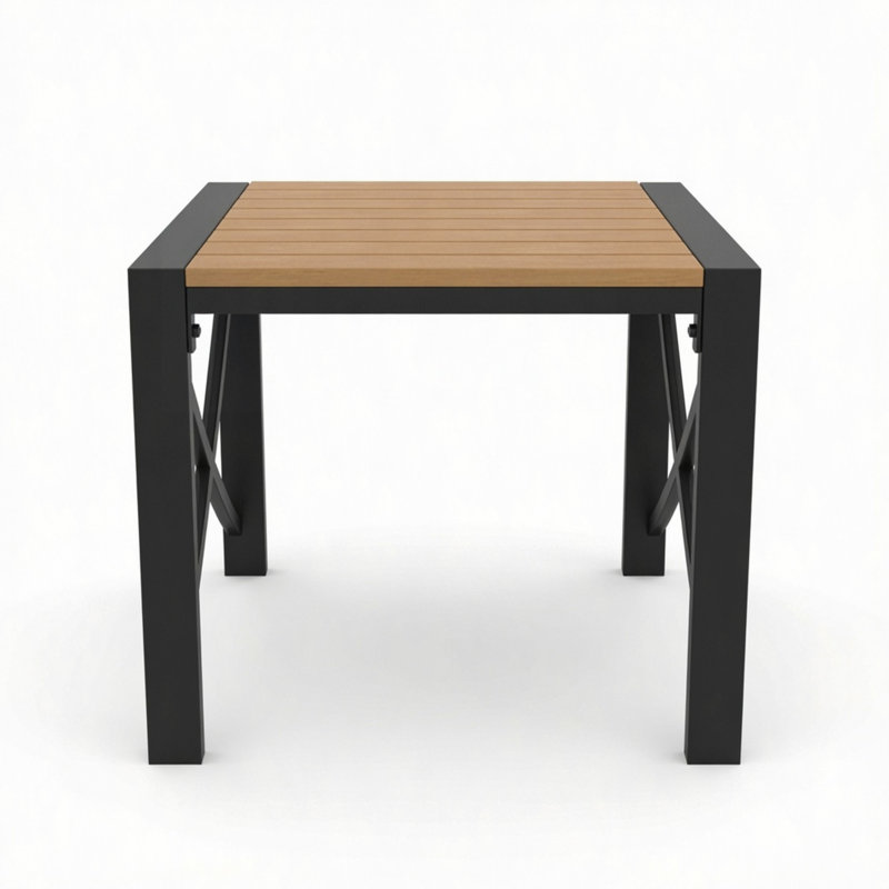 Table de bout d'extérieur carrée 18,9 po