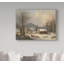 « red school house country scene, 1858 », reproduction de photo sur toile tendue-31879253