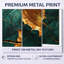 «Emerald Stone and Wood Slide Roots of Serenity I», impression d'art mural en métal 3 pièces-129081073