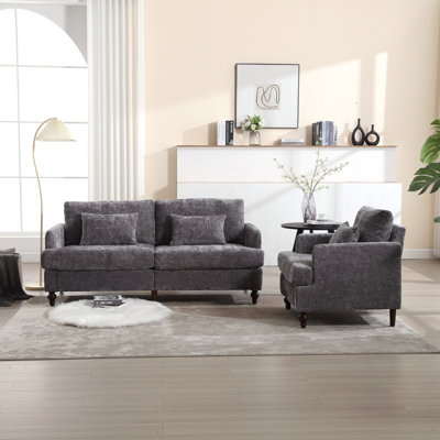 Canapé en chenille Mid Mid Modern