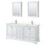 Ensemble de meuble-lavabo double 72 "avec miroir Deborah-51712418-80205259-97789885