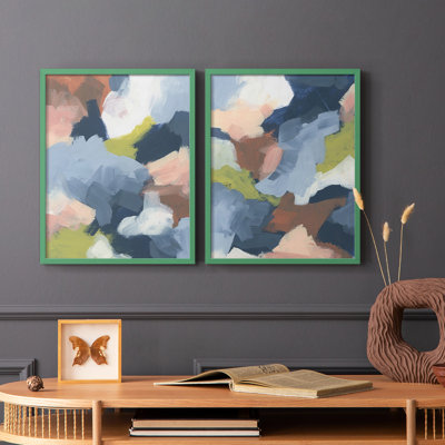 Soft Indigo Atmosphere I-Premium Framed Print -Ready to Hang - No Nails Required - No Nails Required