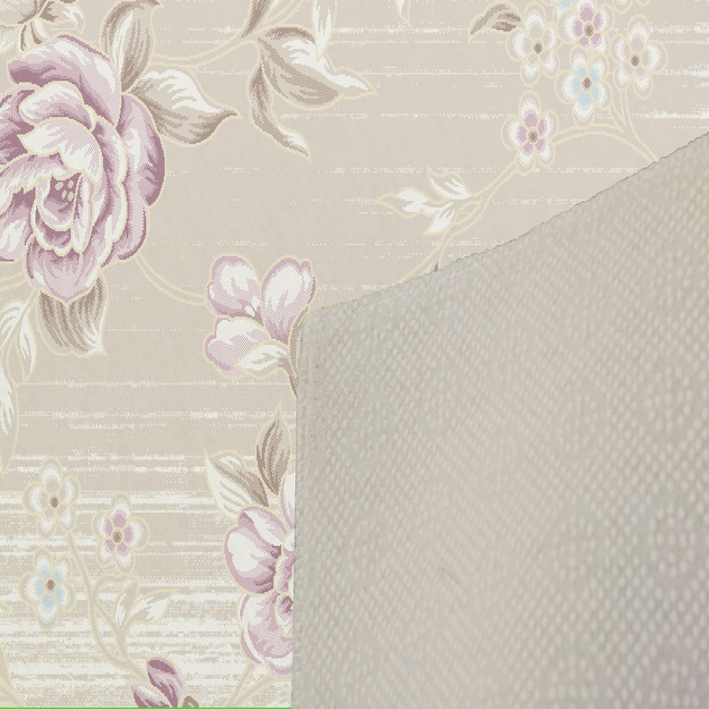 Tapis floral vert / mauve Chandra, Rectangle 3 pi 11 po x 5 pi 11 po