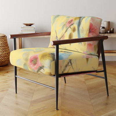 Fauteuil décoratif rembourré en velours Luft Beautiful Bird Romance I