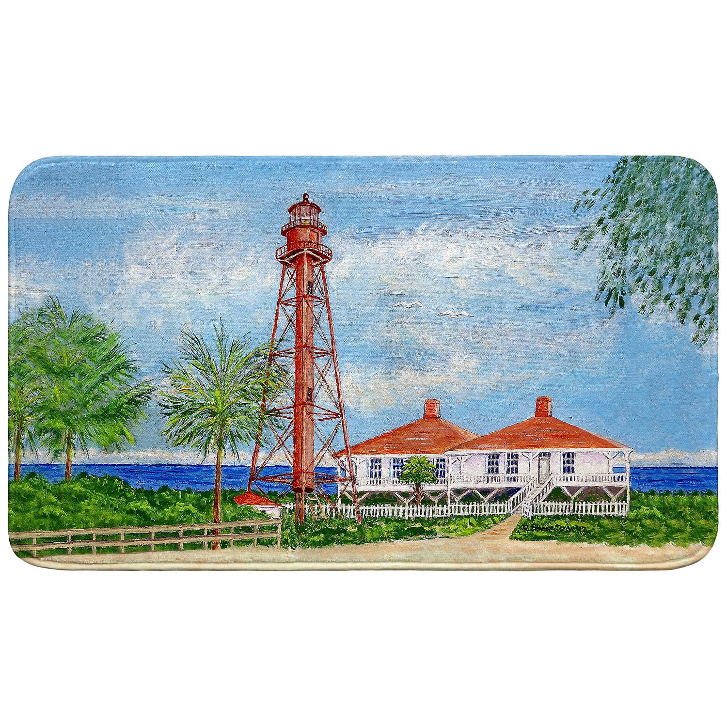 Dovecove Sanibel Lighthouse, FL Bath Mat - Wayfair Canada