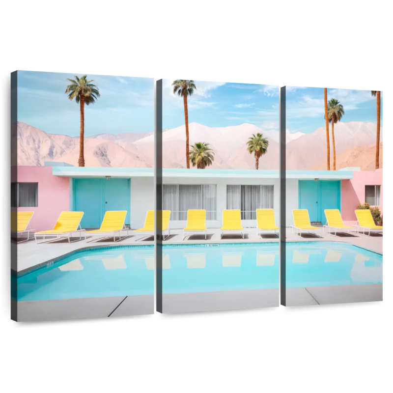 Lilie Palm Springs Pool Day, H 28 po x l 45 po