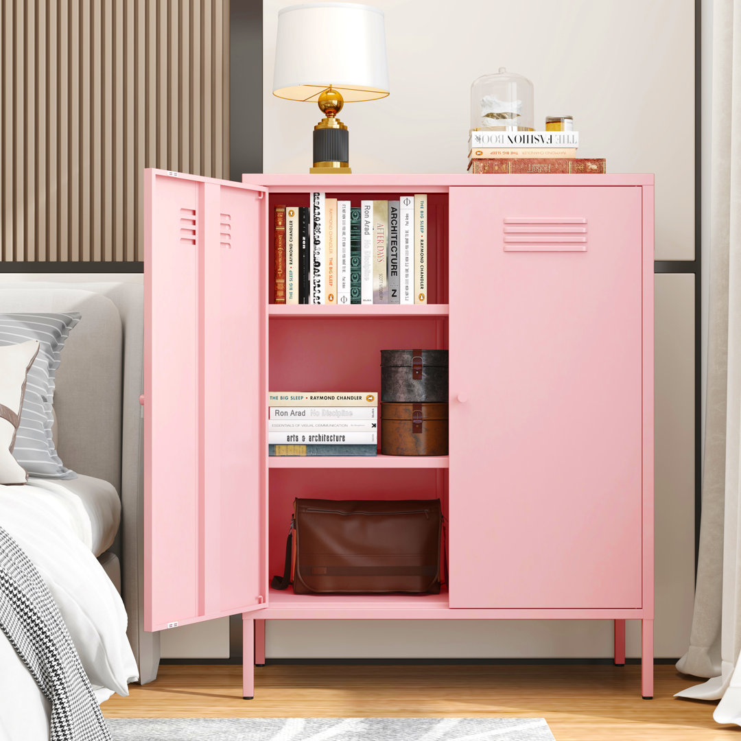 Alleyne Metal Accent Cabinet 17 Stories 