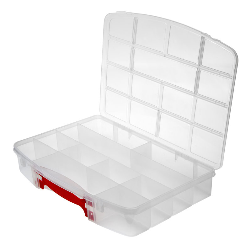 Bac de rangement en plastique - paquet de 6