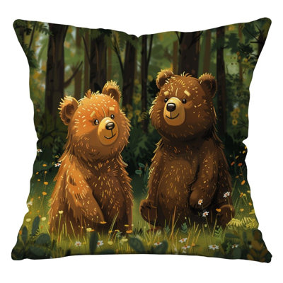 Cotton Blend Reversible Throw Pillow