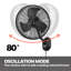 Ventilateur oscillant 18 po avec télécommande Honeywell