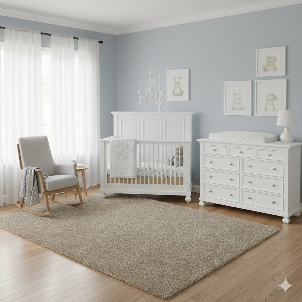 Solvang Double Dresser, White