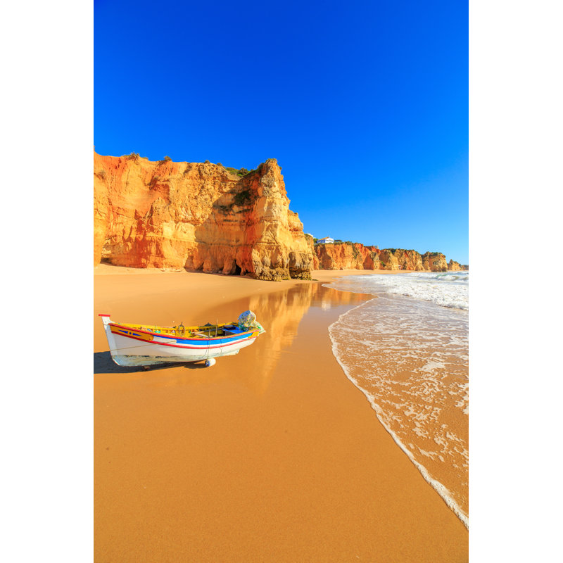 Fishing boat 1 Piece Wrapped Canvas Wall Art, 46cm H x 30cm W
