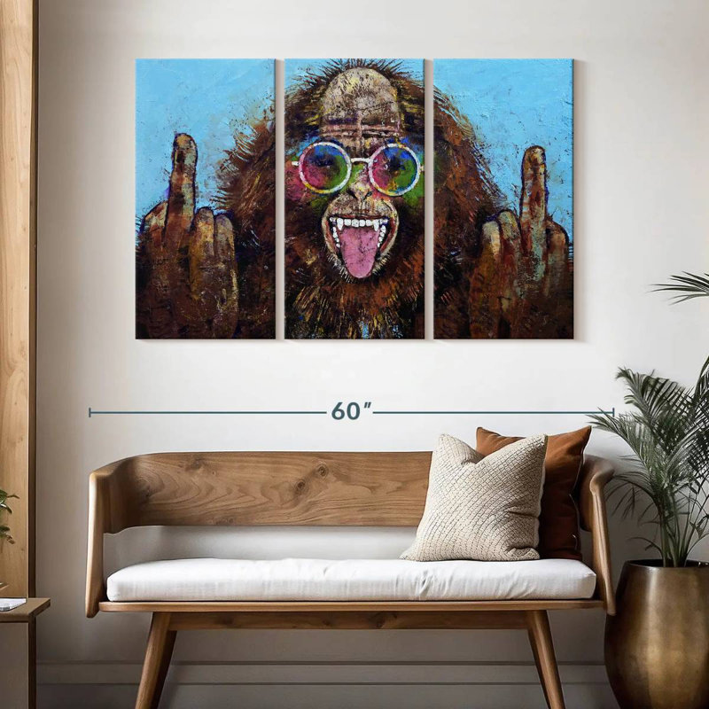 Brampt Bigfoot Double Bird, 32" H x 50" W