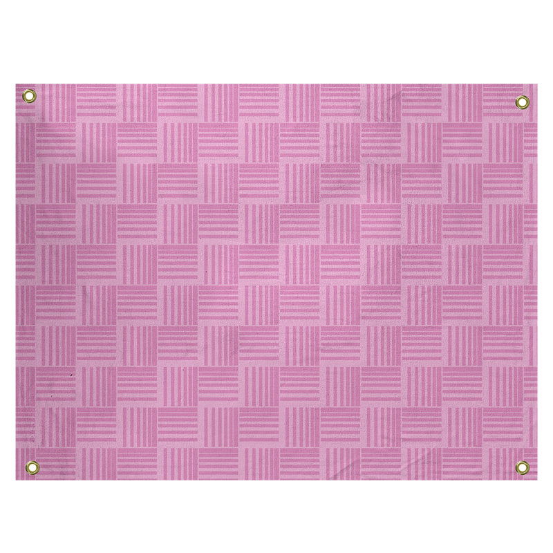 Tapisserie, H 50 po x l 59 po, Rose