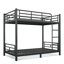 Convertible Metal Bunk Bed for Teens and Adults with Space-Saving Design-133401015