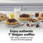 Hamilton Beach Belgian Waffle Maker with PFAS-Free Non-Stick Coated Plates