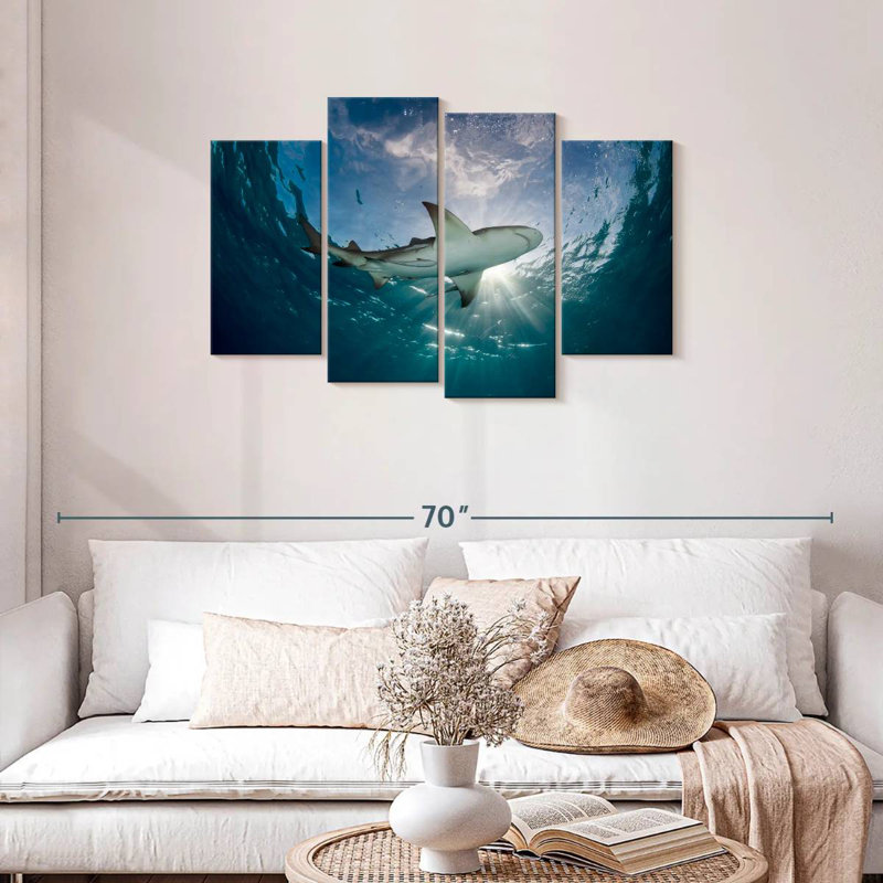 Lemon Shark In The Water, 27" H x 43" W