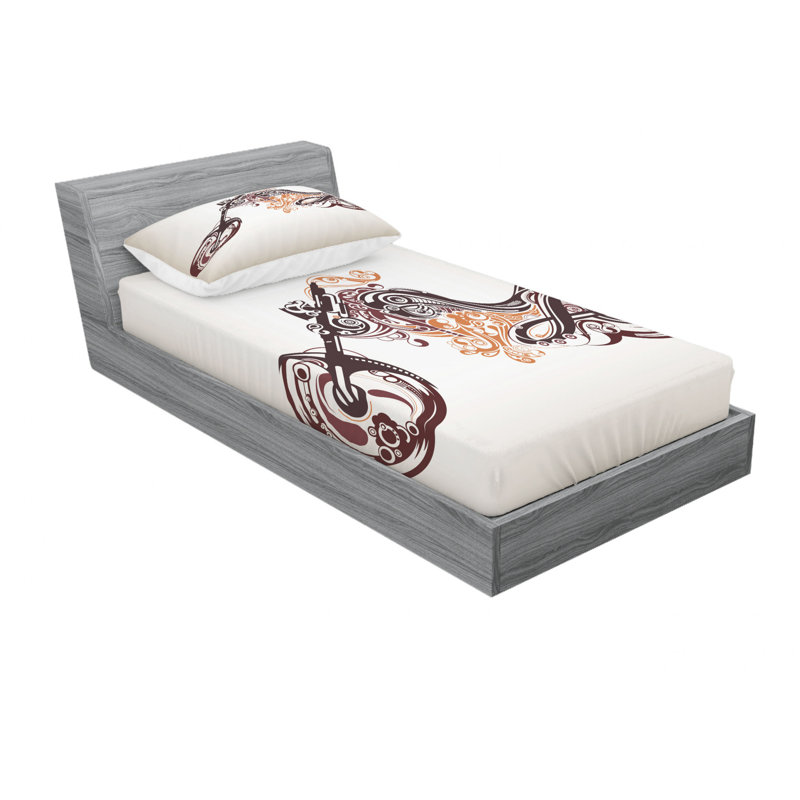 Microfiber Sheet Set, Twin XL Sheet Set with Fitted Sheet