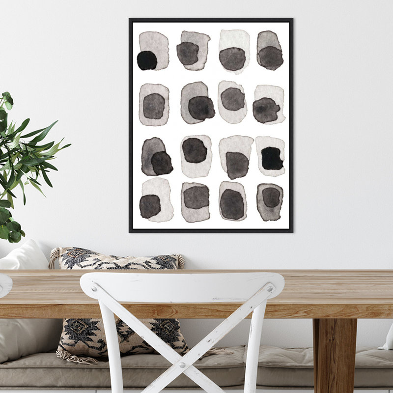«Fauina Gray Slate III», reproduction encadrée sur toile par Nikki Galapon, H 24 po x l 18 po x P 2 po