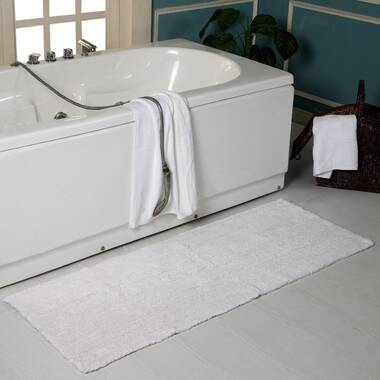 Red Barrel Studio Berndt Extra Long Multiple 100% Cotton Reversible Bath Rug Color: Ivory