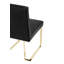Chaise d'appoint de salle à manger rembourrée en velours Pangea Home Dexter-1925620011