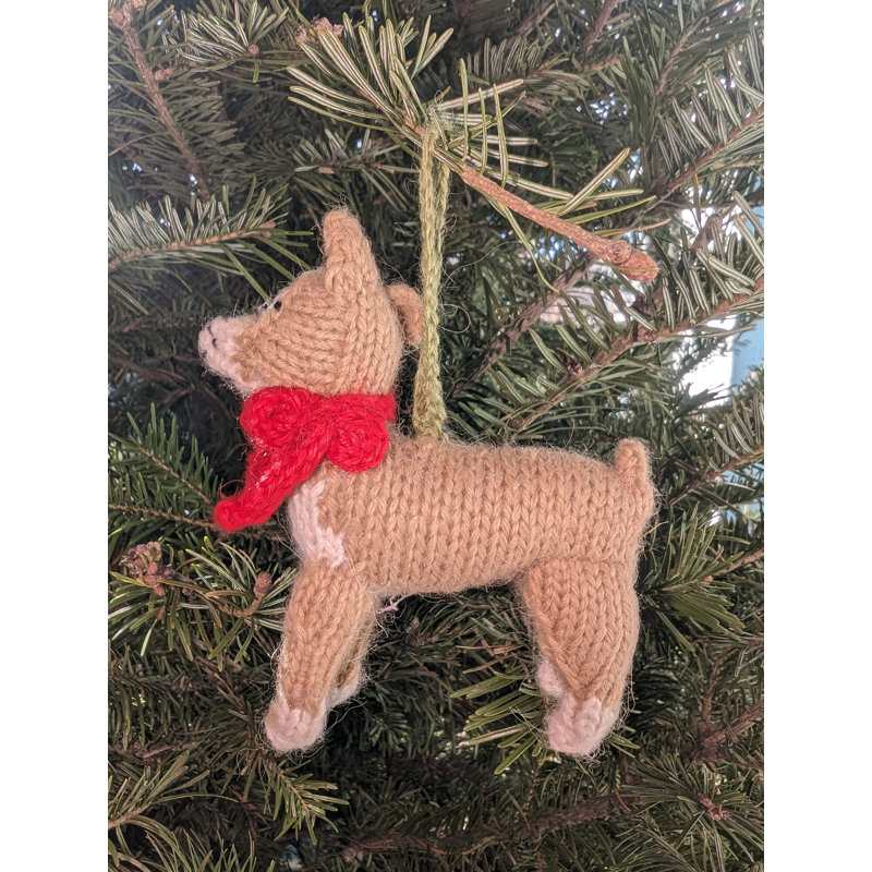 Arcadia Home Chihuahua Hand-Knit Ornament