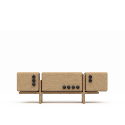 Solid wood dice sideboard