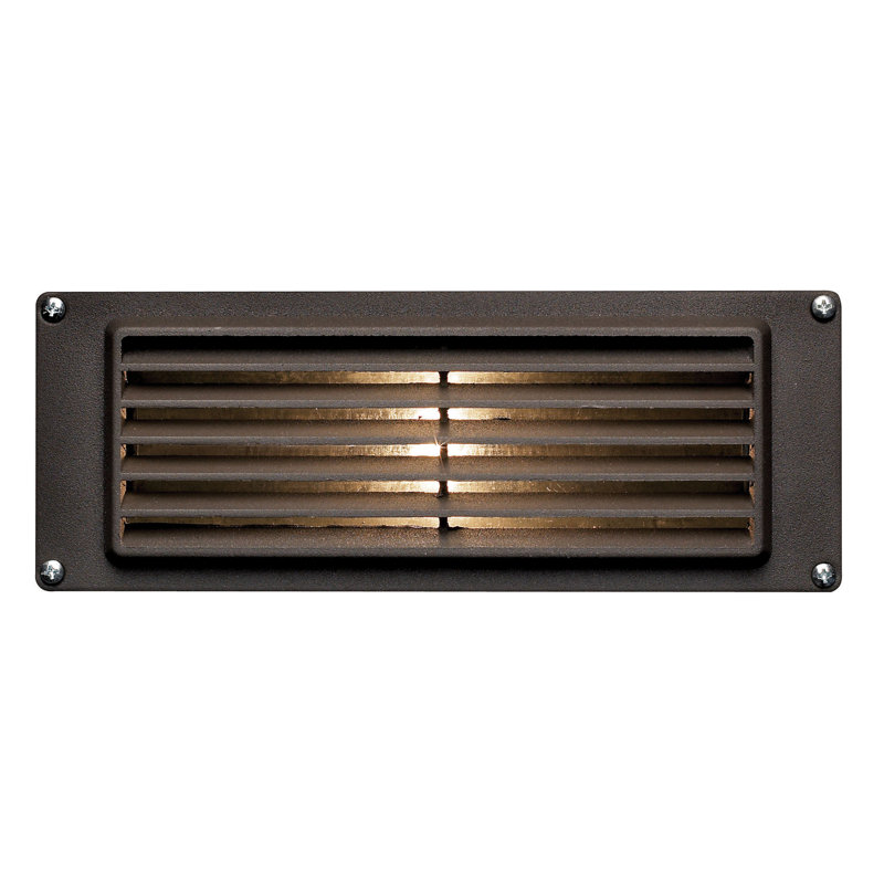 Deck Louvered Brown Low Voltage Deck Light
