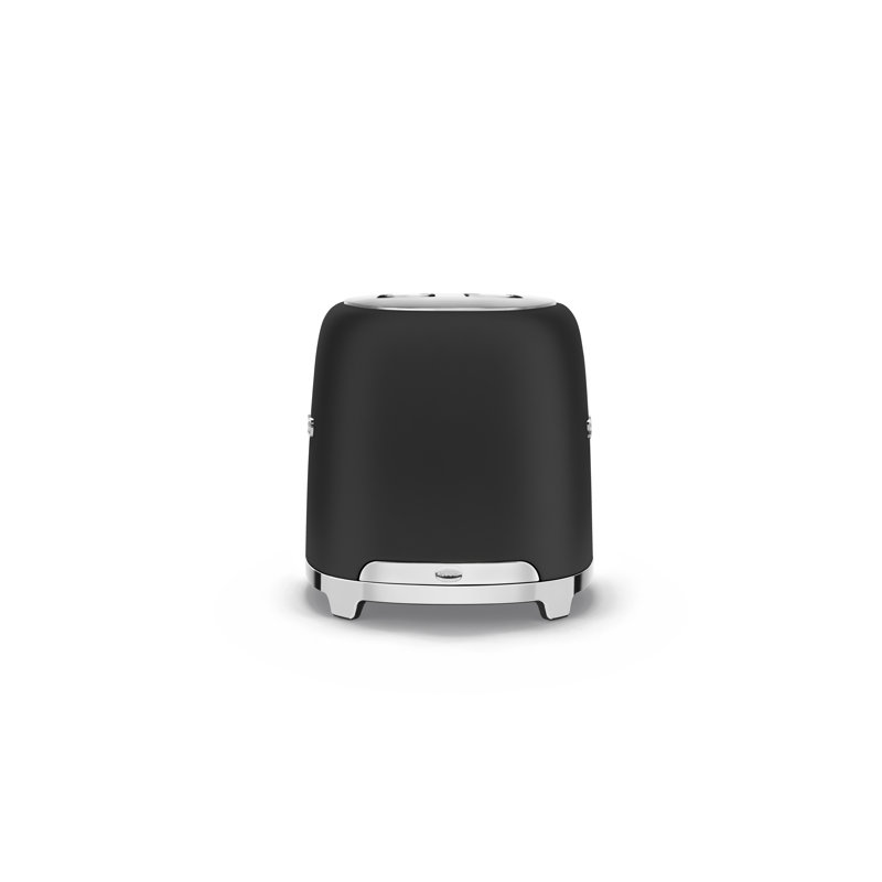 Smeg TSF01 50's Style Retro Two Slice Toaster - Matte Version, Matte Black
