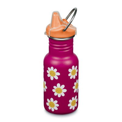 Kid Classic Narrow 12Oz (W/ Kid Sippy Cap) Happy Flowers