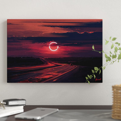 «Solar Eclipse», reproduction d'impression sur toile tendue