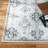 Town & Country Everyday Avani Medallion Everwash Washable Non-Slip Backing Area Rug Gray-91338323