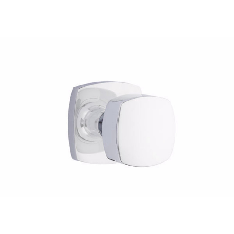 Ensemble de boutons de passage Emtek avec rosette urbaine moderne et bouton Freestone (CF)