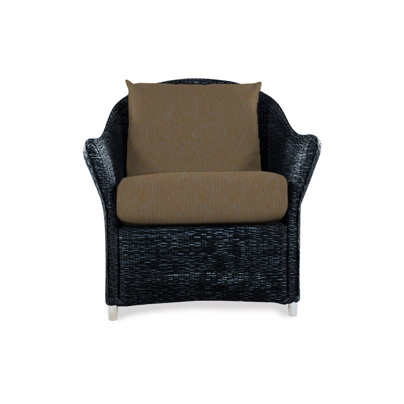 Weekend Retreat Outdoor Lounge Chair, Flagship Lapis Sunbrella®, Ebony