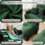 Ensemble de salon modulaire en chenille 2 pièces avec sièges profonds et coussins, vert-247349647
