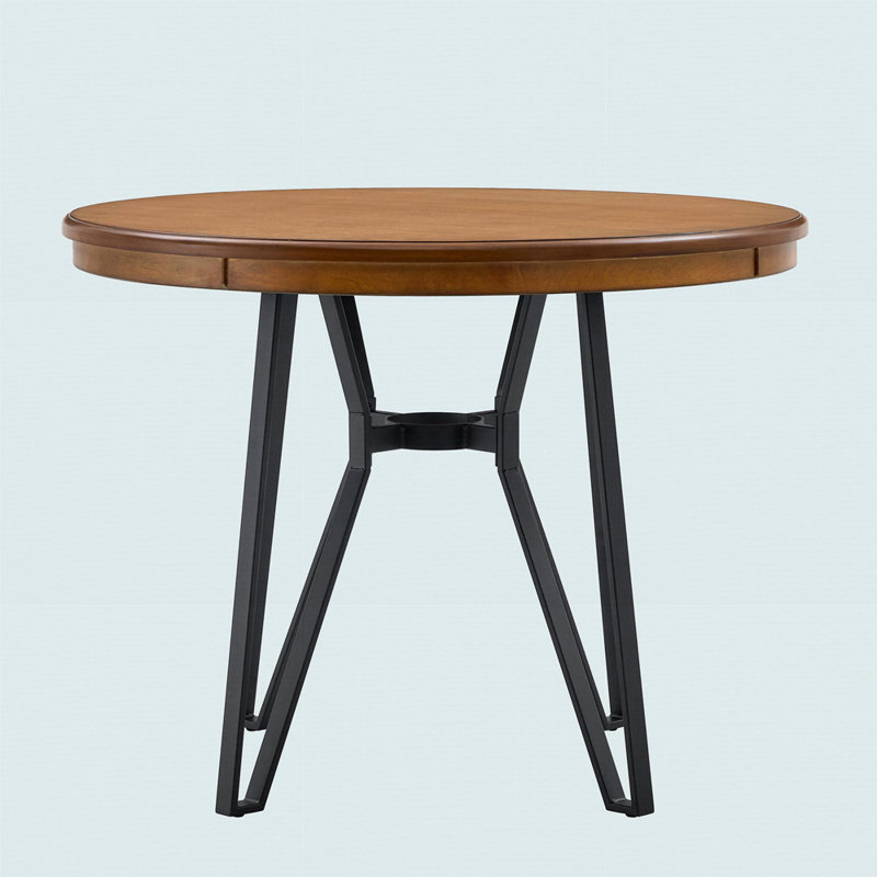 Table de salle à manger Nermira, Brun cendré, H 36 po x L 46,85 po x l 46,85 po