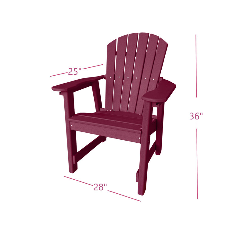 Fauteuil de salle à manger Kleinman, Rouge foncé