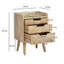 33cm W Solid Wood Bedside Table
