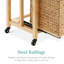 Classeur à roulettes vertical Grahame pour la maison, le bureau avec structure en bois d'hévéa, roulettes verrouillables-273994396