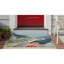 Tapis intérieur / extérieur bleu touffeté à la main Hemsworth-921976391