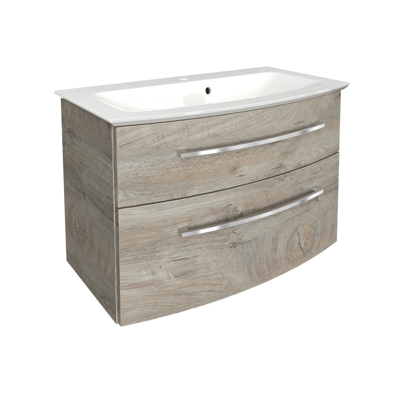 Bathroom Furniture Set, Medium wood tone