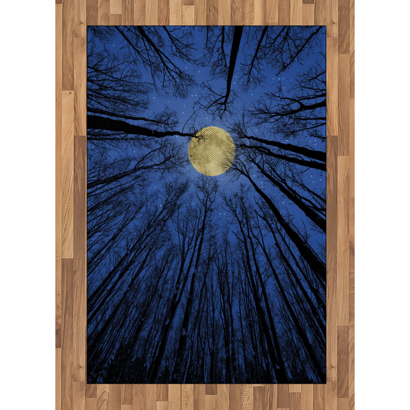 Landscape High Density Long Fiber Poly Threads Decorative Area Rug Carpet, Rectangle 4' x 5'8"