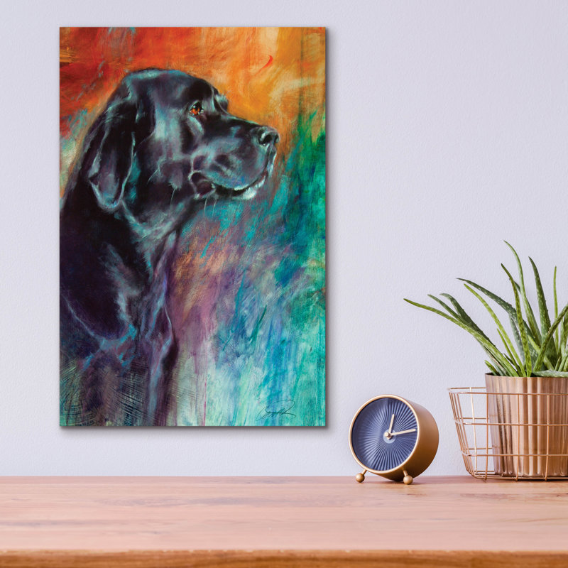 «Rainbow Retriever» par Robert Campbell, H 16 po x l 12 po