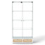 Vitrine moderne en verre avec grands tiroirs-703992009