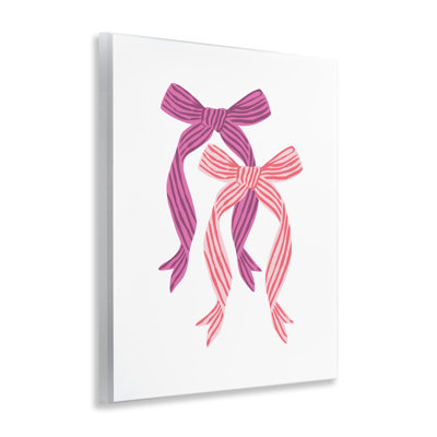 Magenta & Red Double Bow Wall Plaque, design by Krissy Mast
