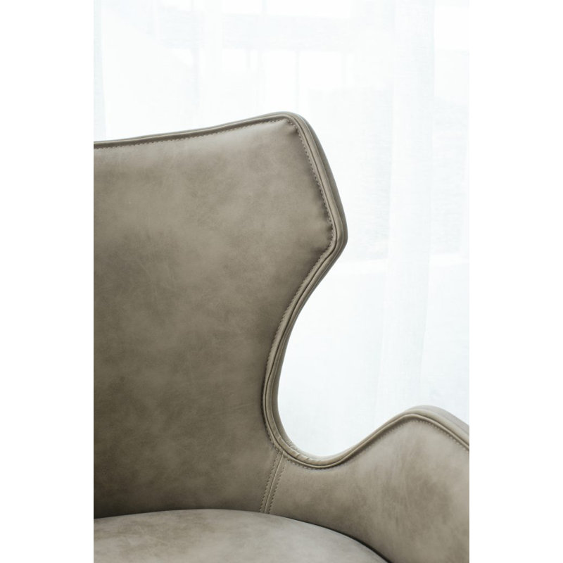 Avril 19'' H Fabric Upholstered Armchair, Beige