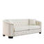 Canapé Chesterfield moderne en velours avec dossier capitonné et garniture cloutée-1834848004