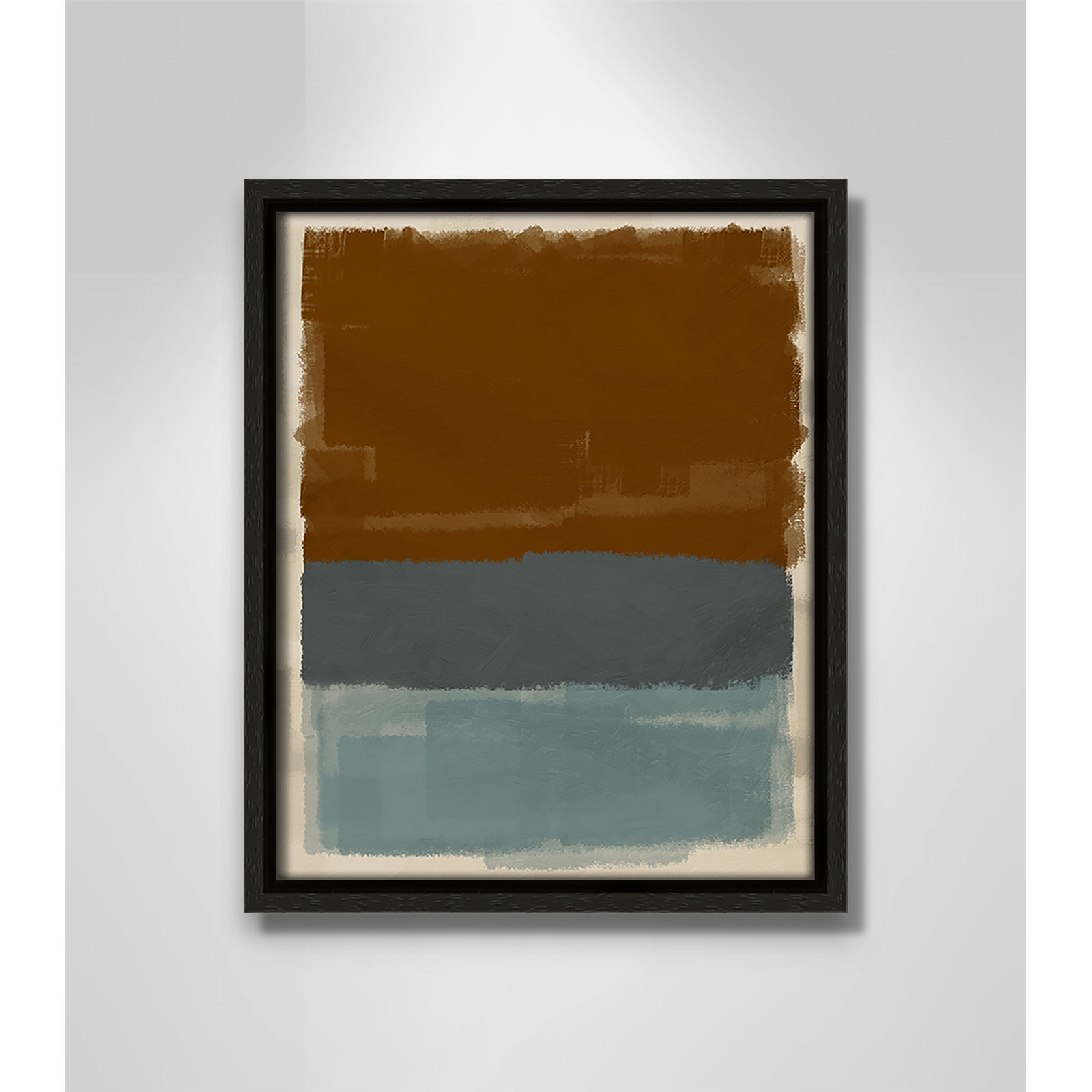 Turbulent Honesty Print by Marcus Prime, 9.5'' W x 11.5'' H, Espresso Floater