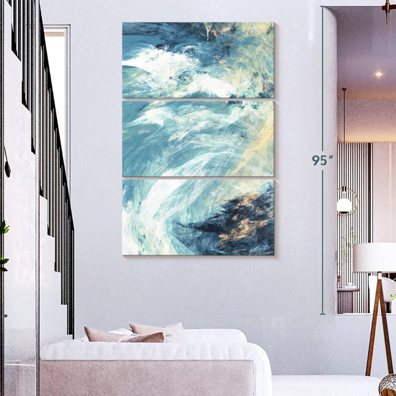 Avery Stormy Ocean, 74" H x 48" W