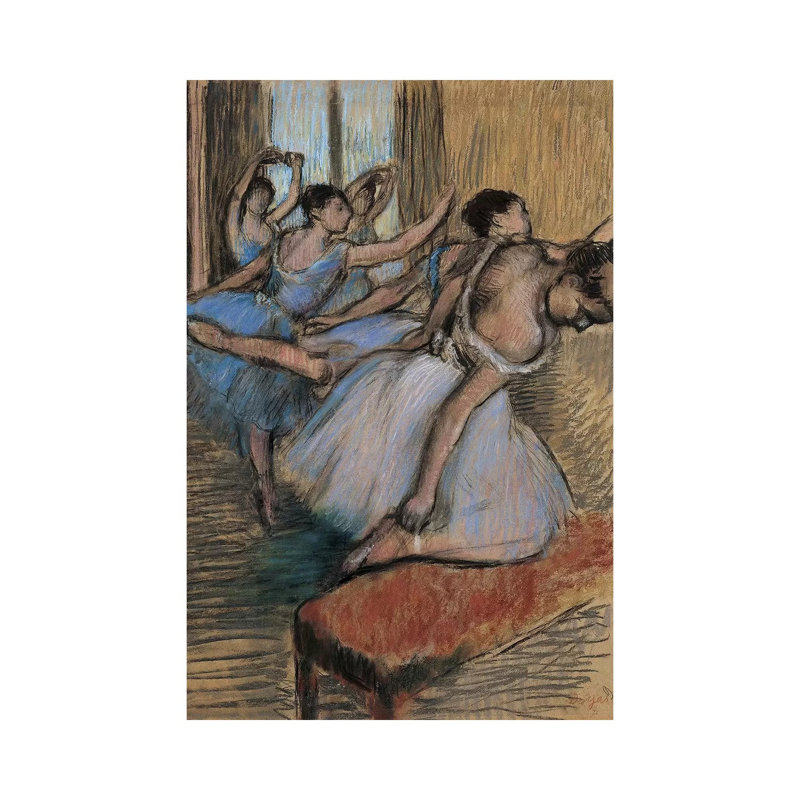 The Dancers by Edgar Degas - Wrapped Canvas Gallery-Wrapped Canvas Giclée, 20.32 cm H x 30.48 cm W